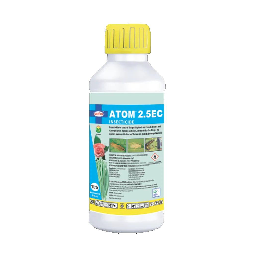 Atom 2.5EC Insecticide 1L - Powerful Deltamethrin Pest Control for Crops